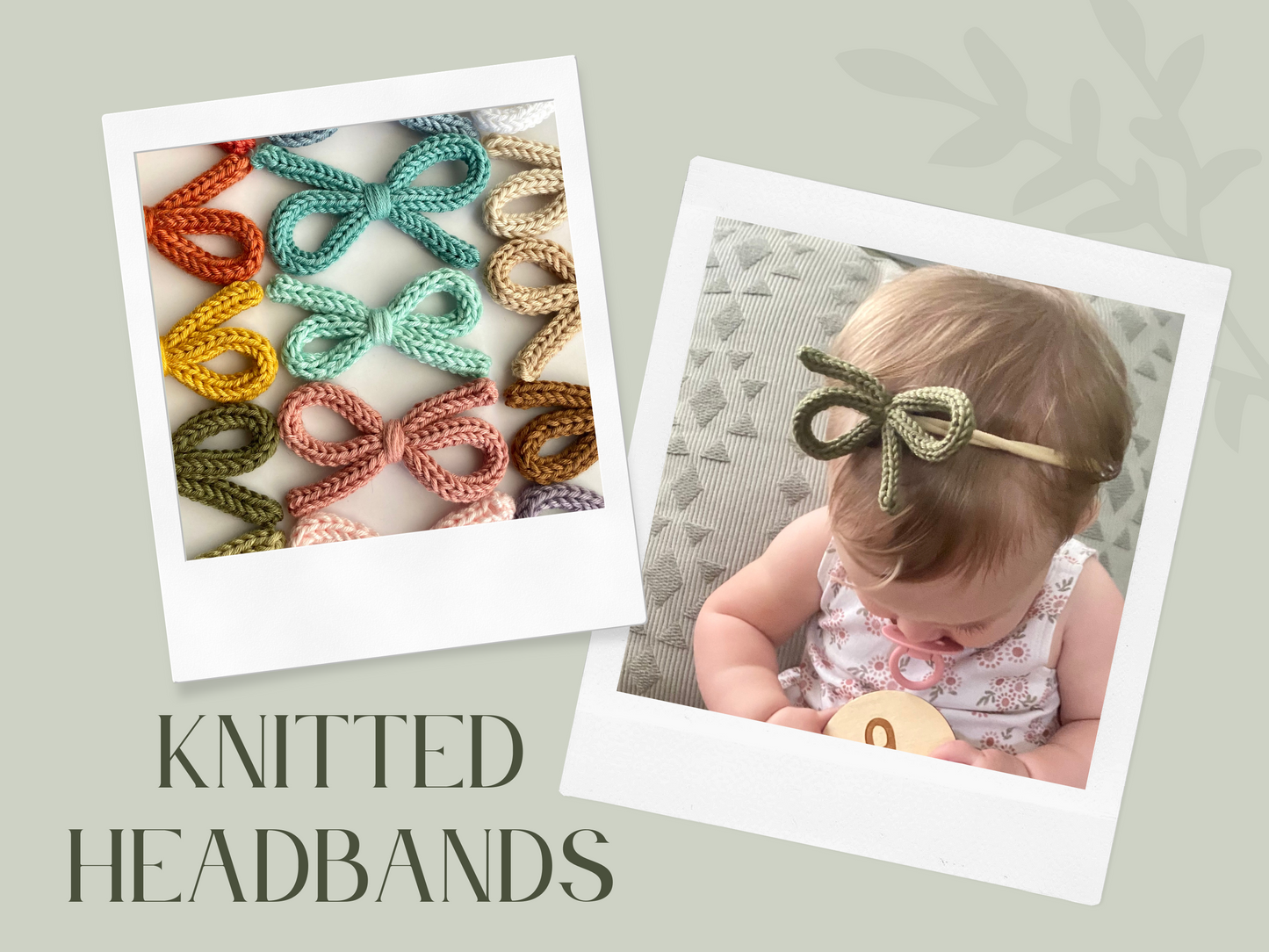 Set of Handmade Knitted Headbands